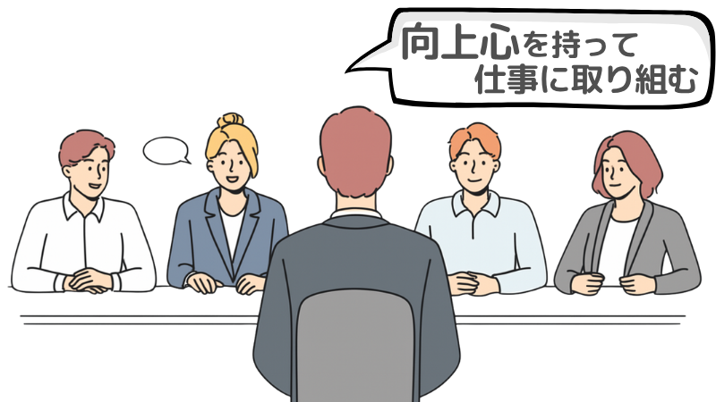 「向上心を持って仕事に取り組む」ことが企業に与える良い印象